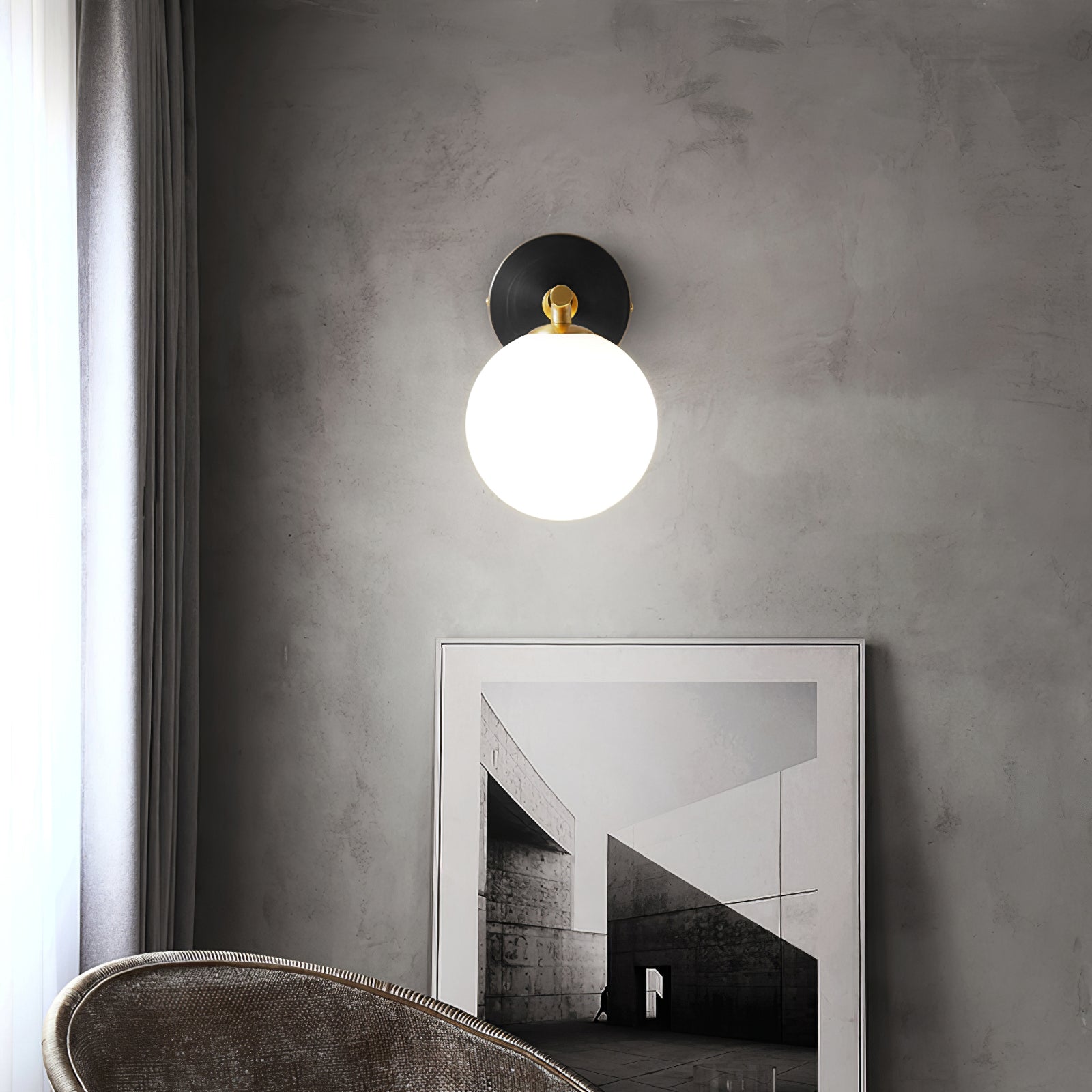 Brass Global Wall Lamp