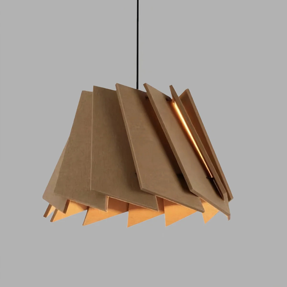 Rotating Leaf Acoustic Pendant Light for Living Room Office