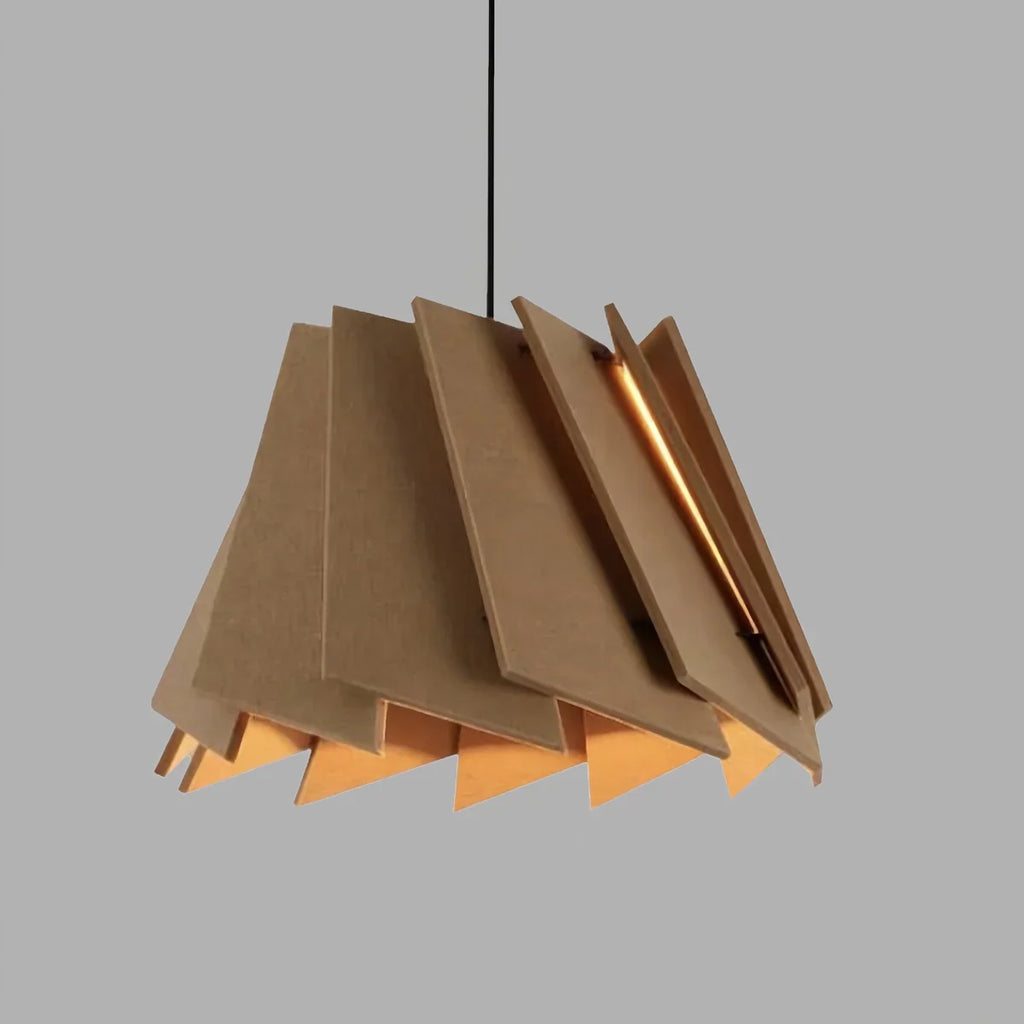 Rotating Leaf Acoustic Pendant Light for Living Room Office