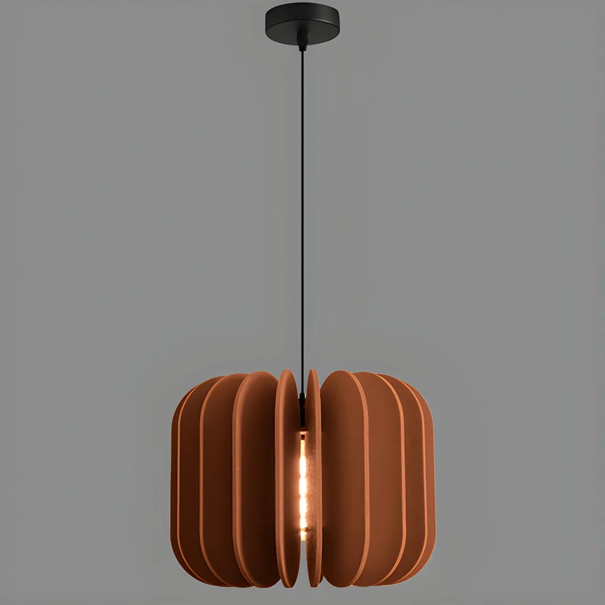 Pumpkin Slice Acoustic Pendant Light