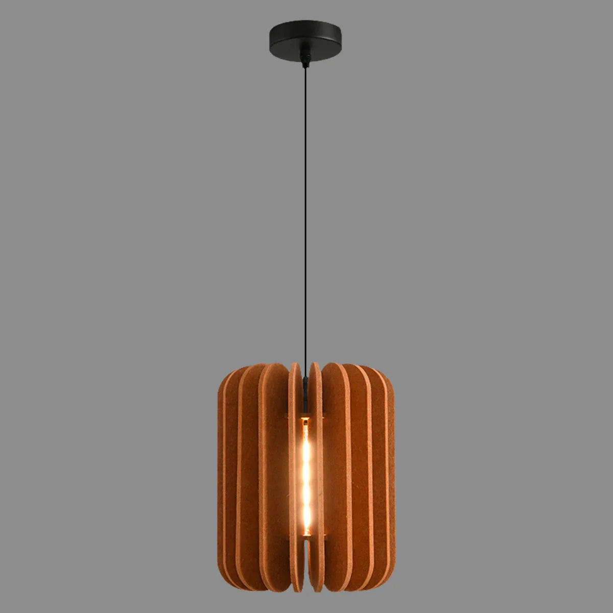 Pumpkin Slice Acoustic Pendant Light
