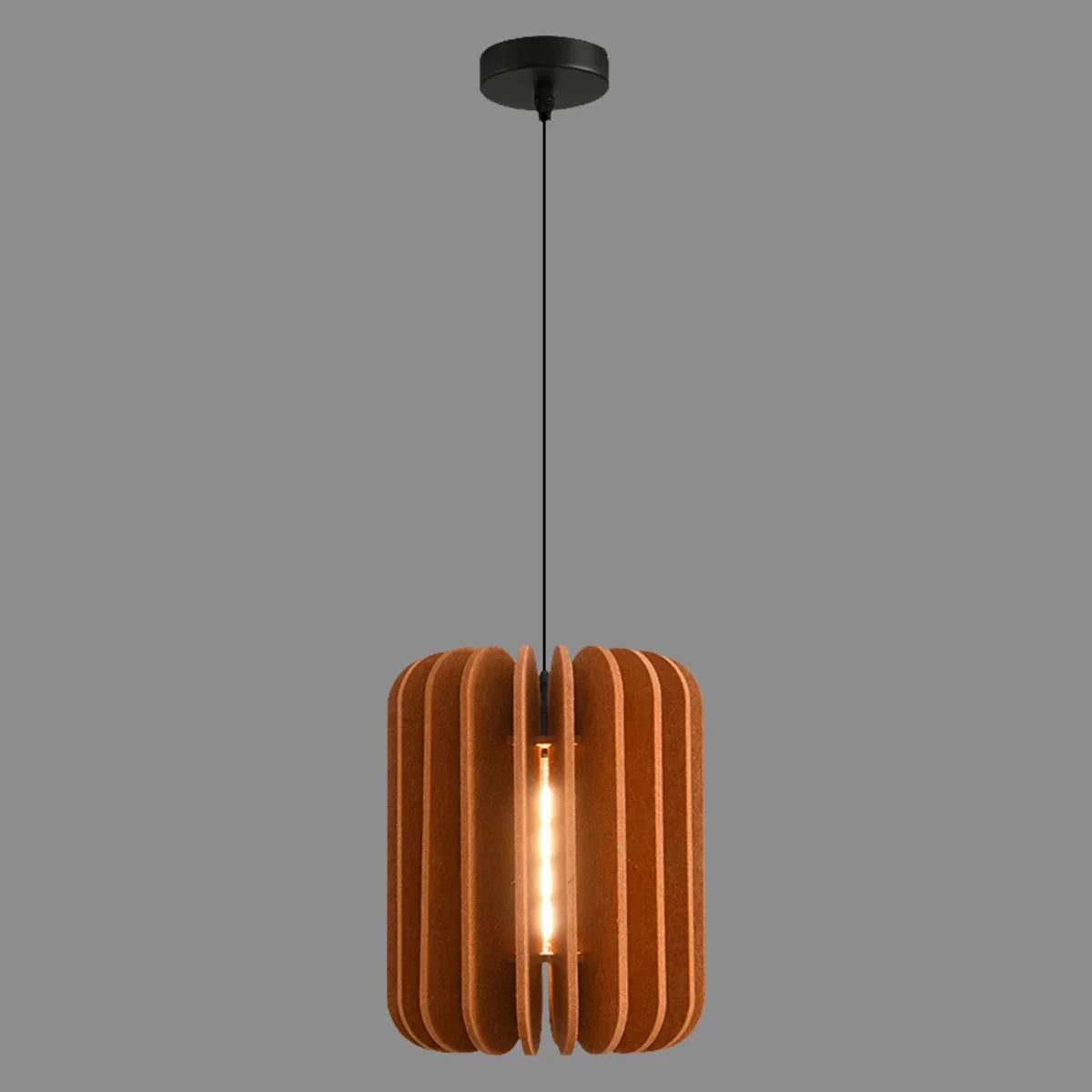 Pumpkin Slice Acoustic Pendant Light