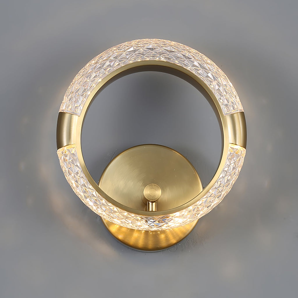 Crystal LED Round Wall Light