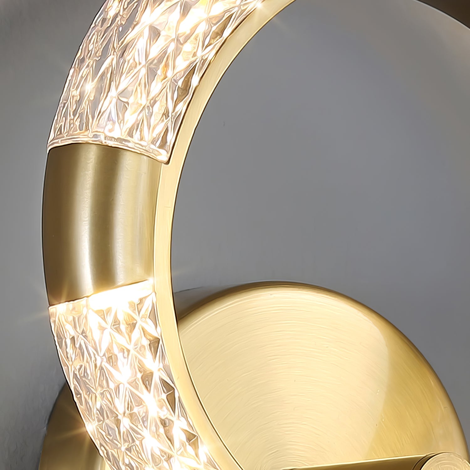 Crystal LED Round Wall Light