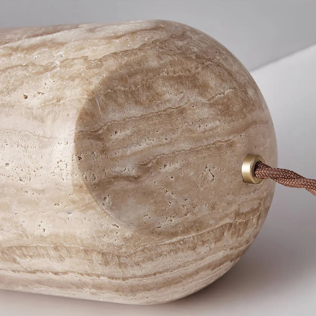 Cylinder Amidori Travertine Table Lamp