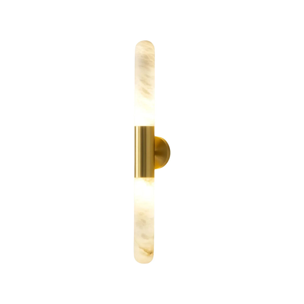 Cylindrical Alabaster Slim Wall Lamp