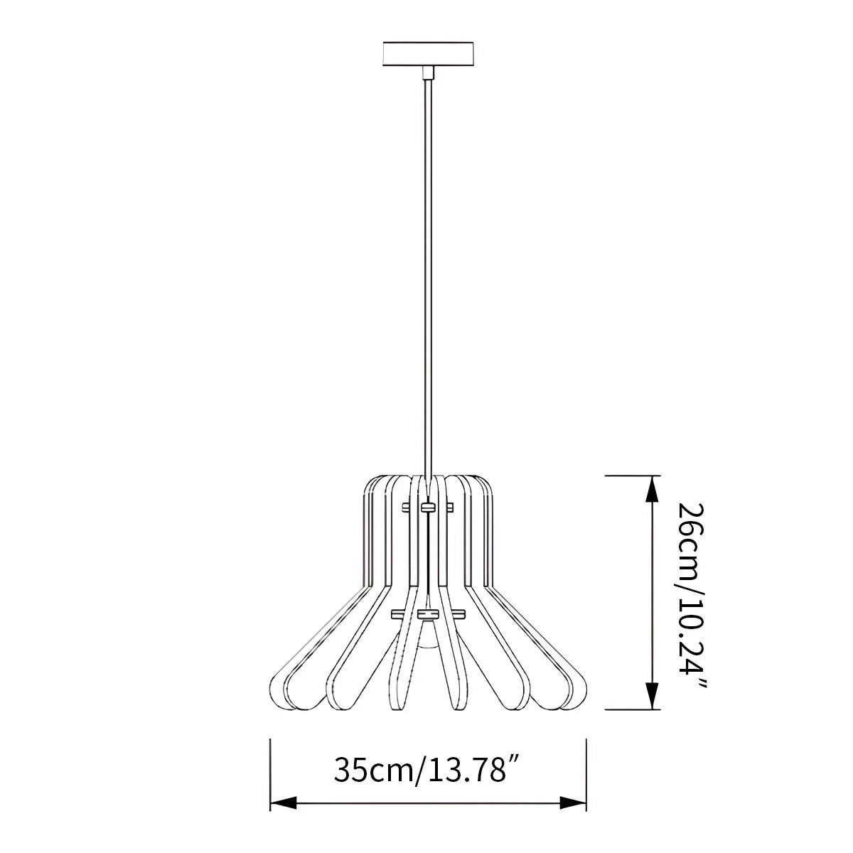 Nordic Octopus Felt Acoustic Pendant Light