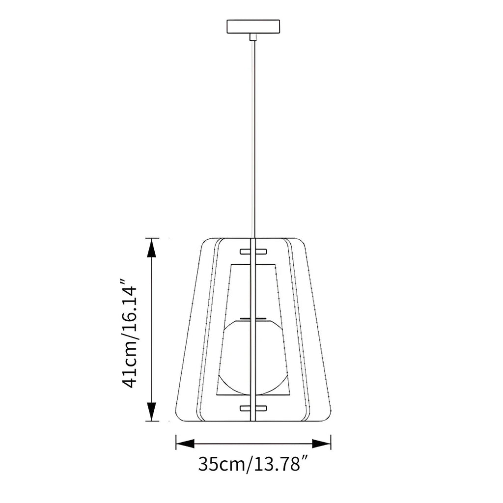 Square Pavilion Acoustic Pendant Lighting