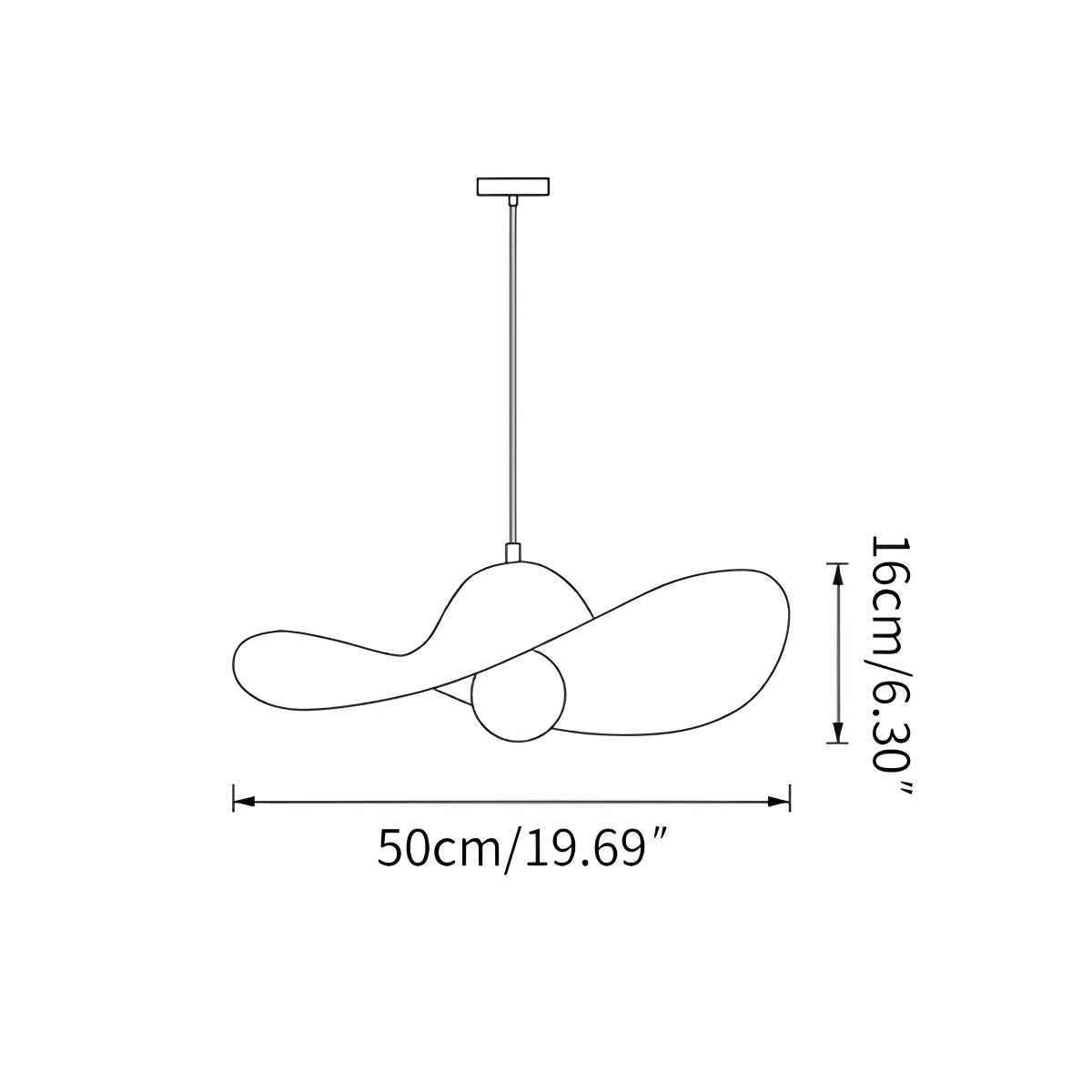 Straw Hat Acoustic Pendant Light for Dining room Living room