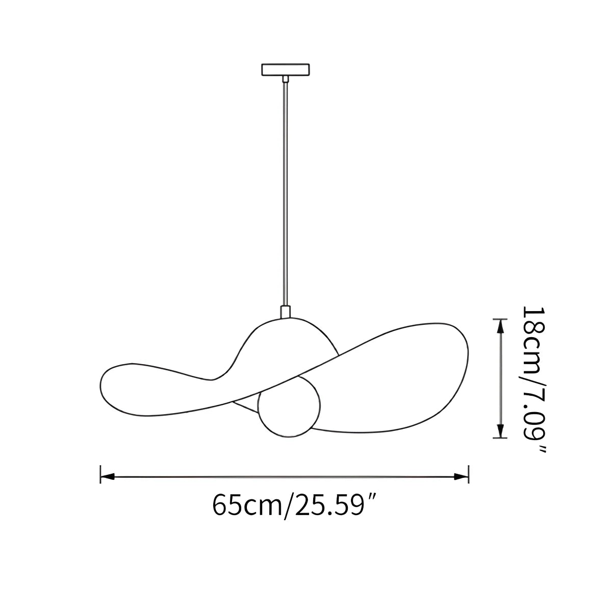 Straw Hat Acoustic Pendant Light for Dining room Living room