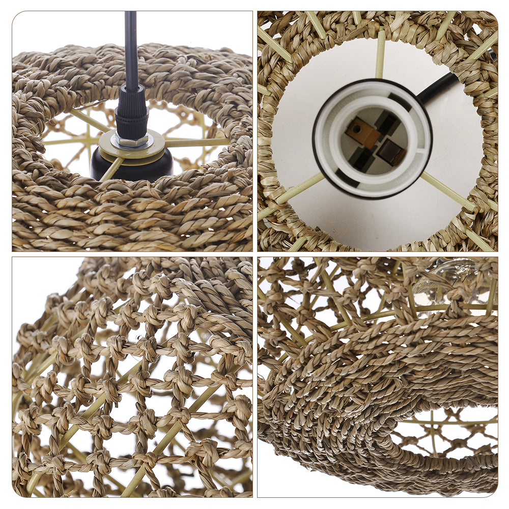 UFO Straw Pendant Light