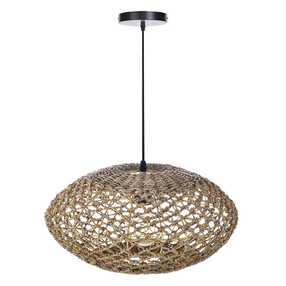 UFO Straw Pendant Light