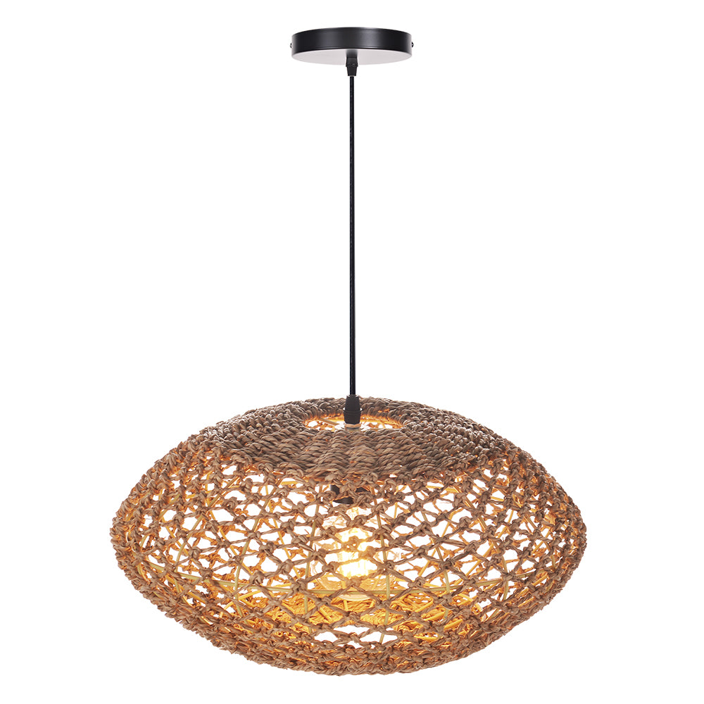 UFO Straw Pendant Light