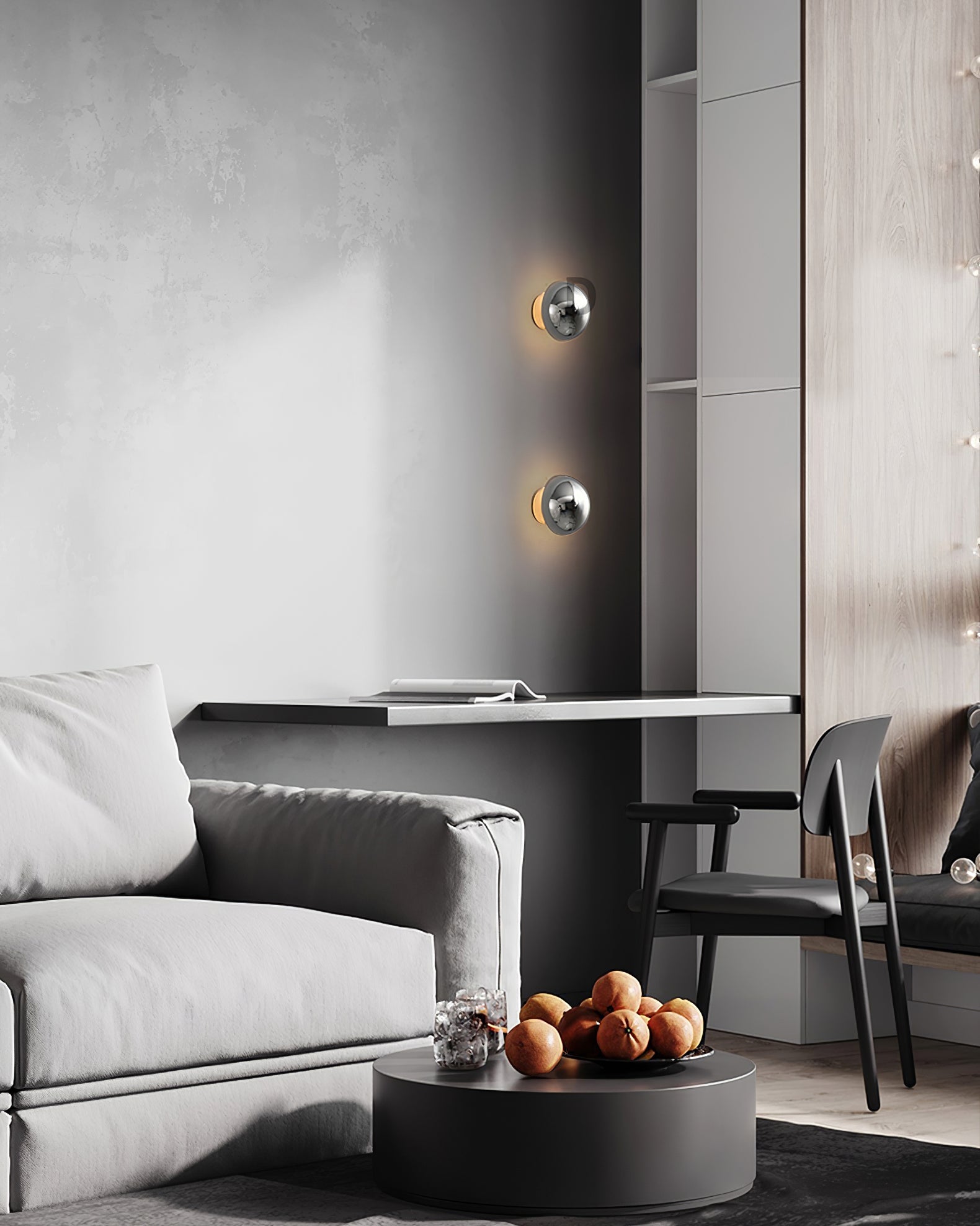 Round Metal Wall Lamp