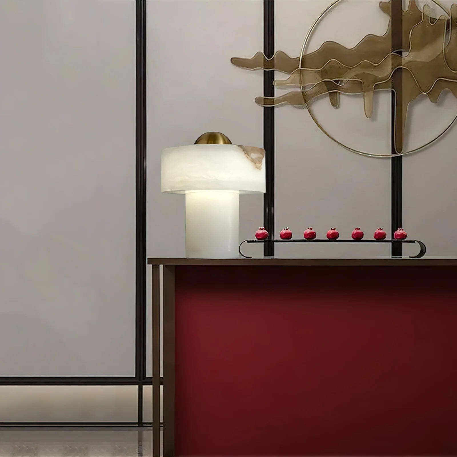 Exquisite Stone Alabaster Table Lamp