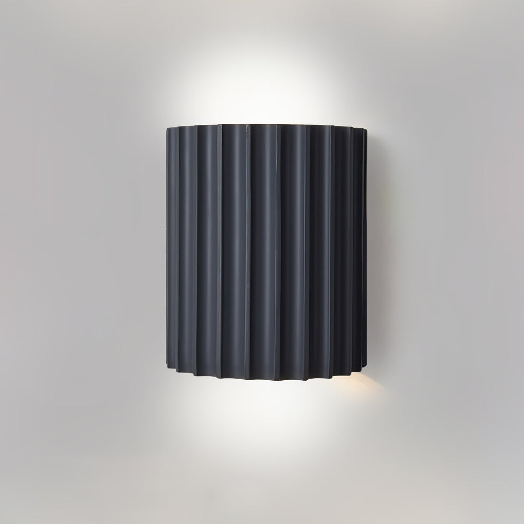 Fluted Resin Wall Lamp