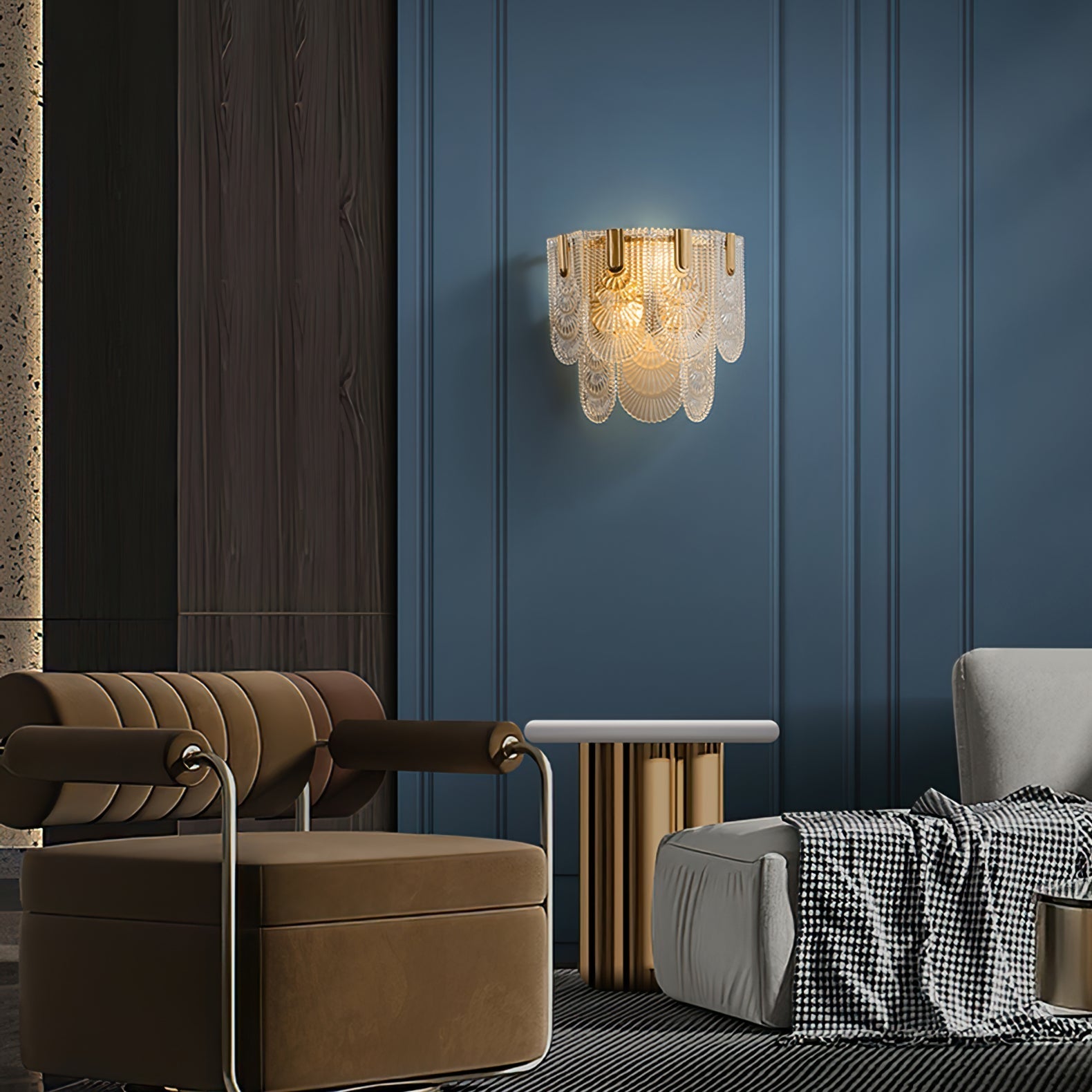 Giulia Brass Wall Lamp