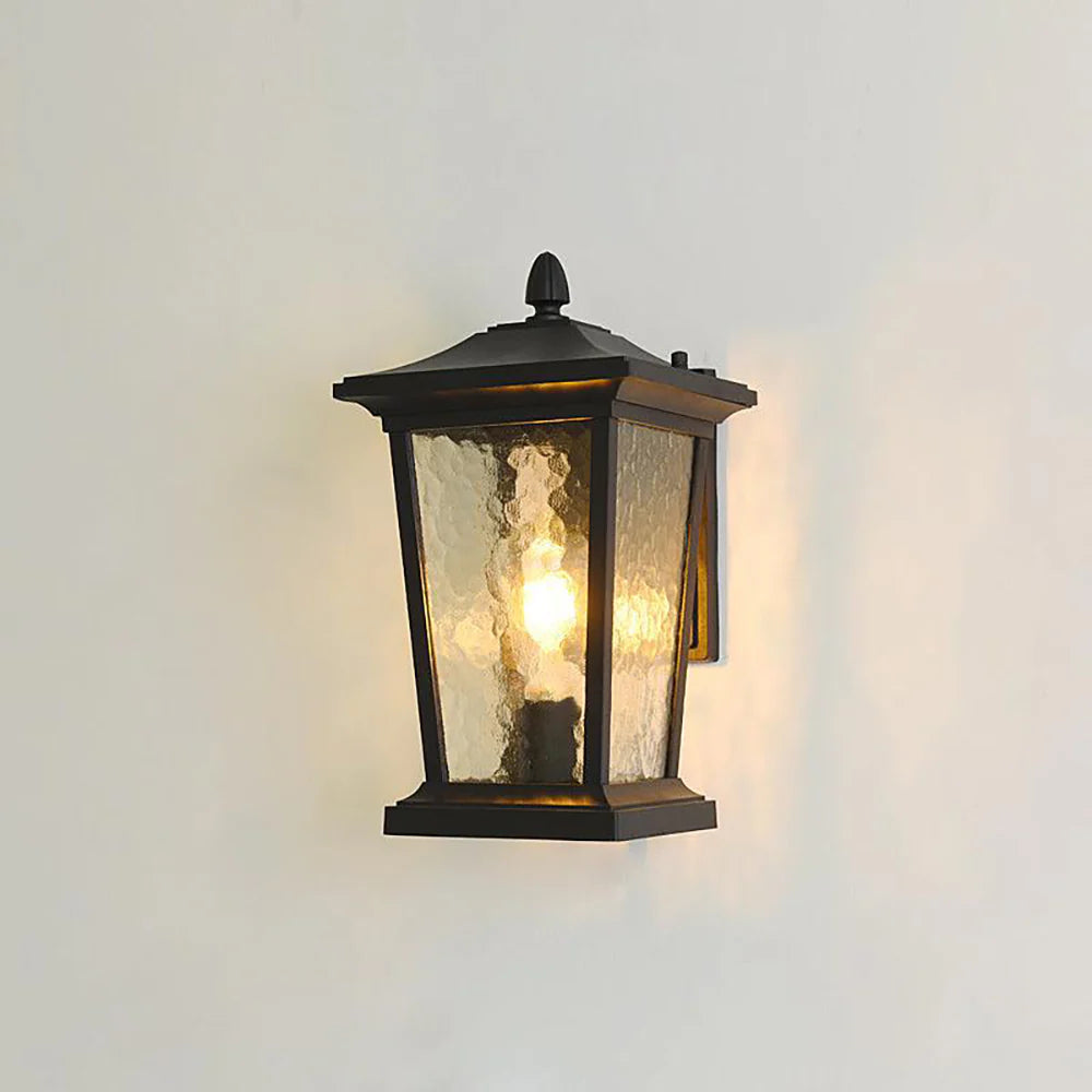 Glass Cottage Bird Cage Outdoor Wall Light