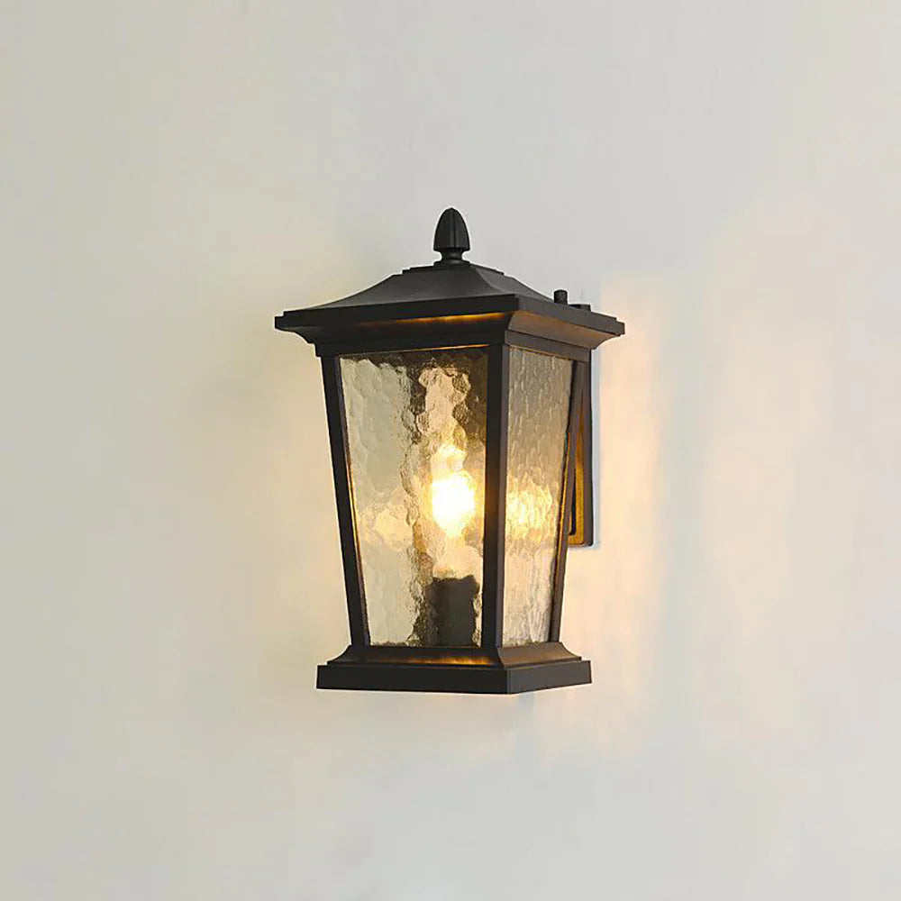 Glass Cottage Bird Cage Outdoor Wall Light