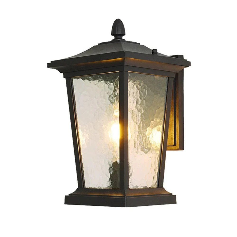 Glass Cottage Bird Cage Outdoor Wall Light