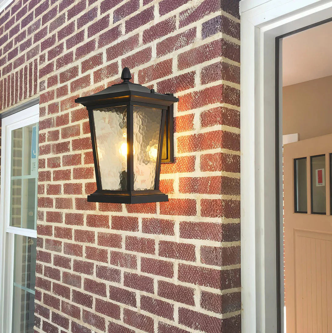Glass Cottage Bird Cage Outdoor Wall Light