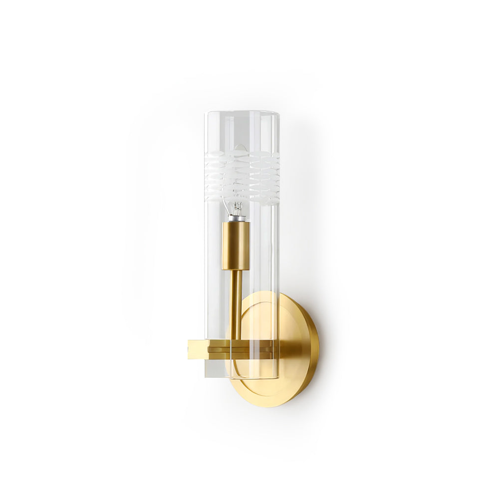 Glass Candlestick Wall Light