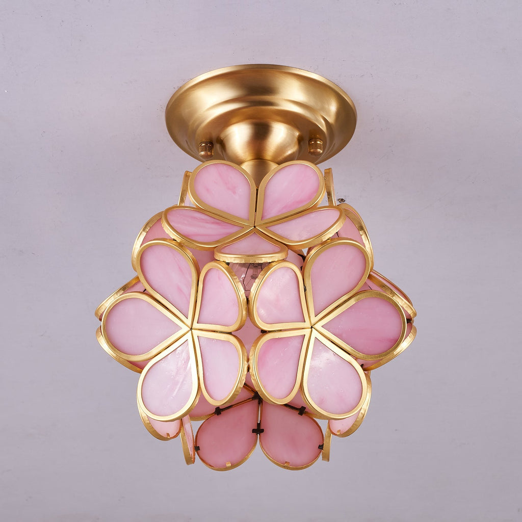 Golden Bloom Ceiling Light
