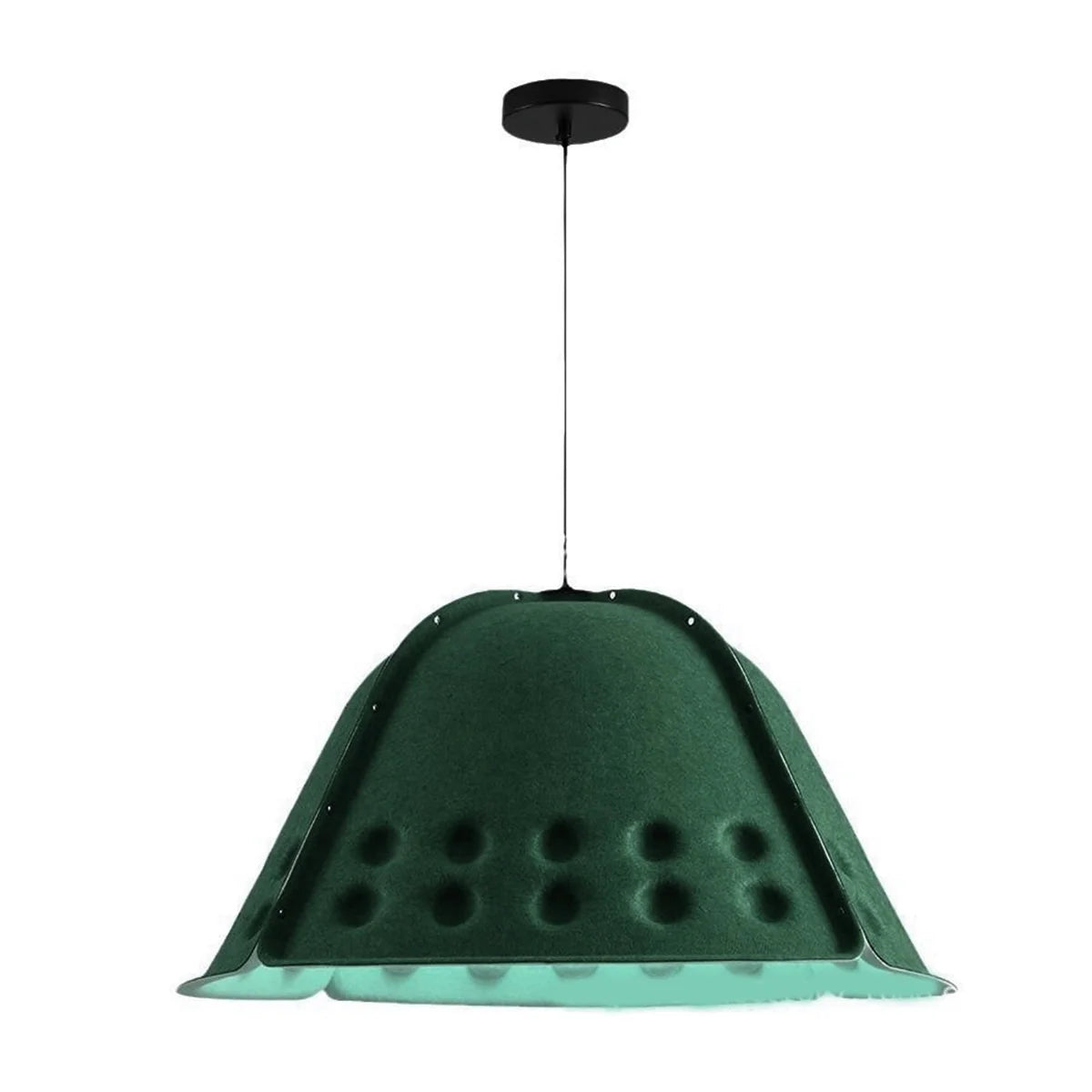 Clock Shaped Hot Pressed Acoustic Pendant Light