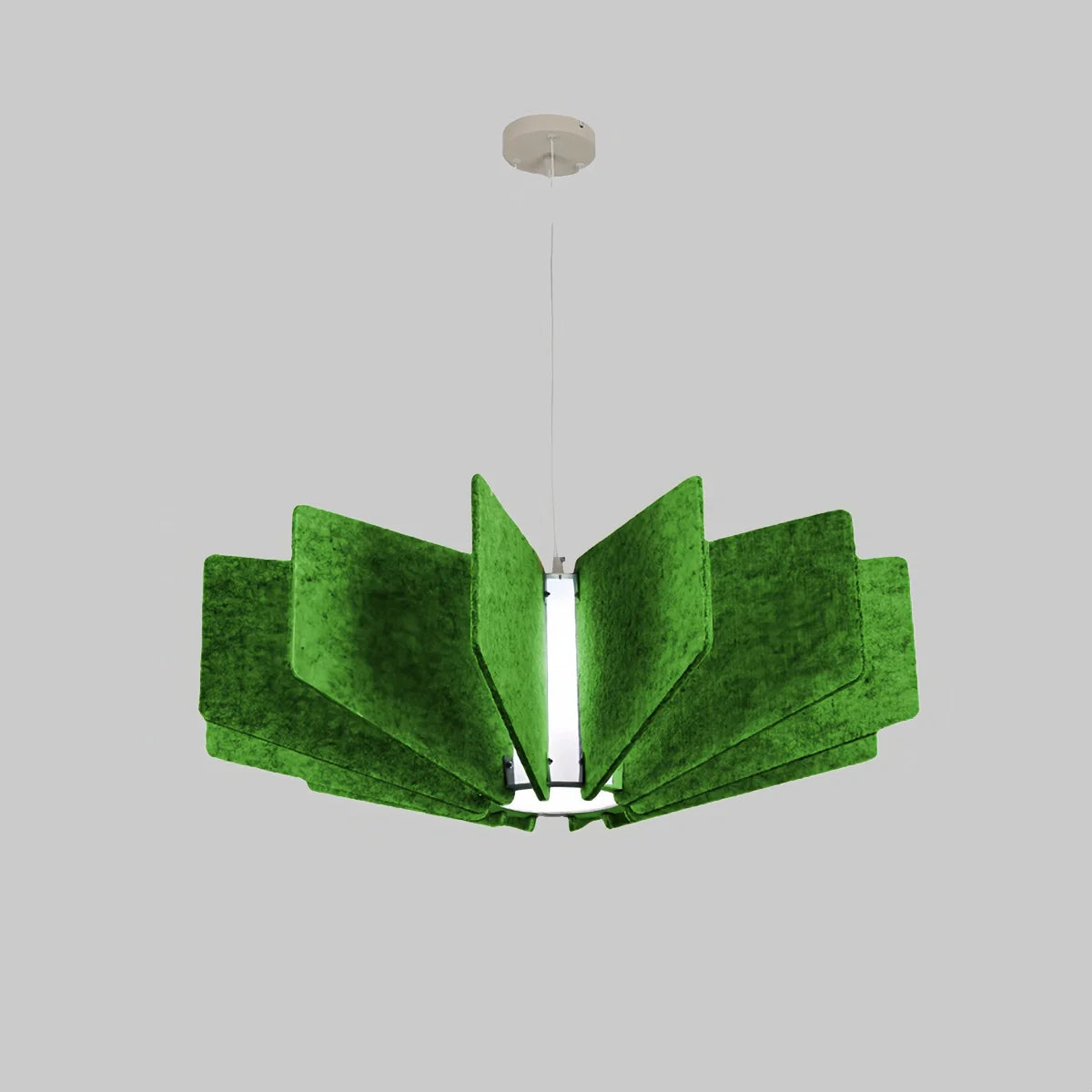 Wing Panel Acoustic Pendant Light for Living Room