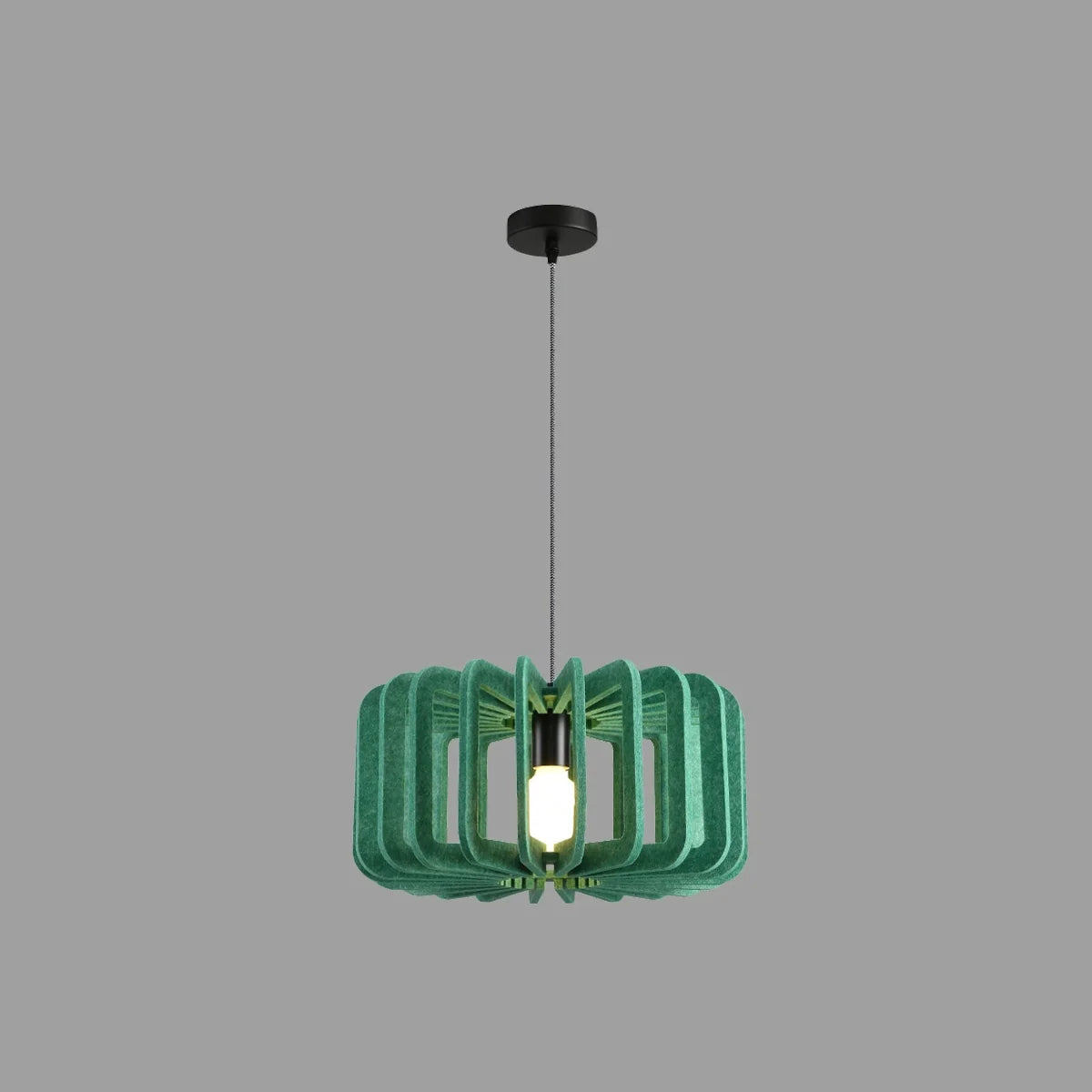 Column Shaped Birdcage Acoustic Pendant Light