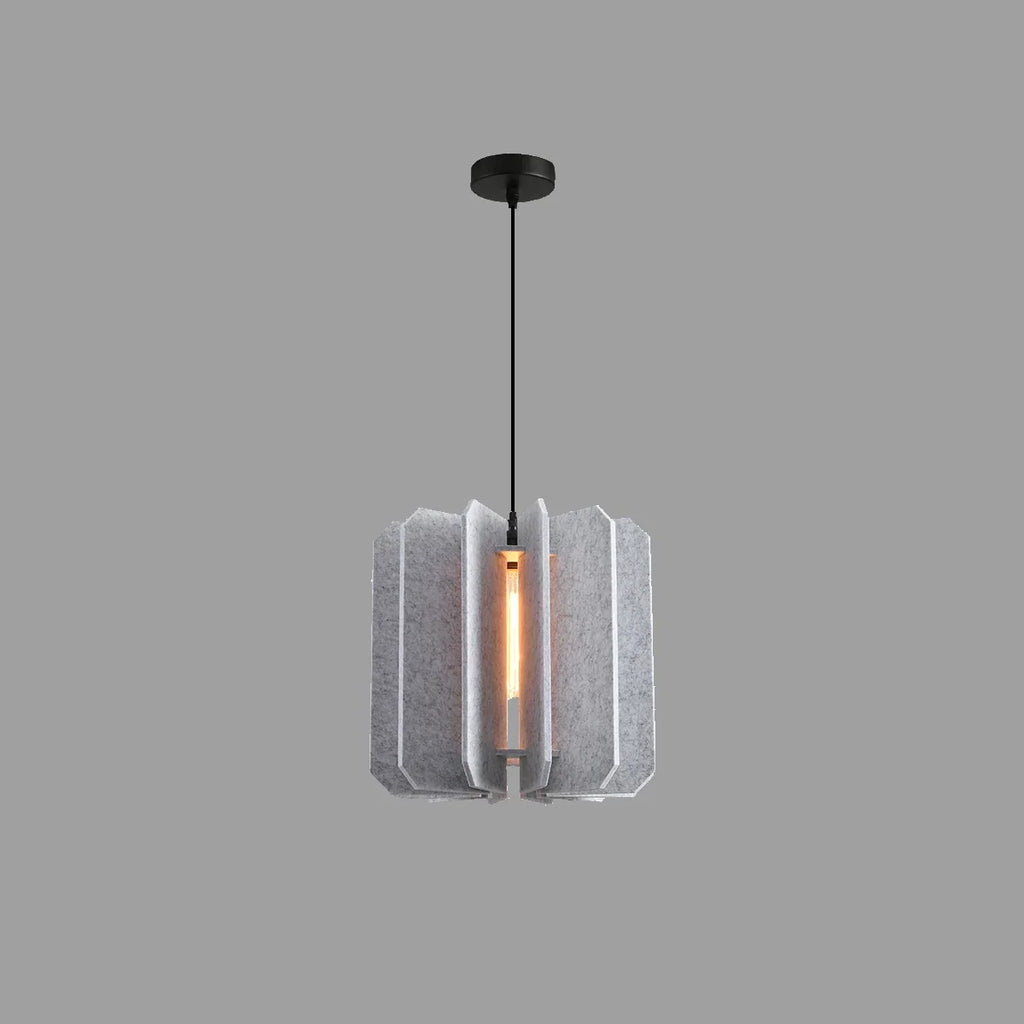 Rectangular Piece Acoustic Pendant Light