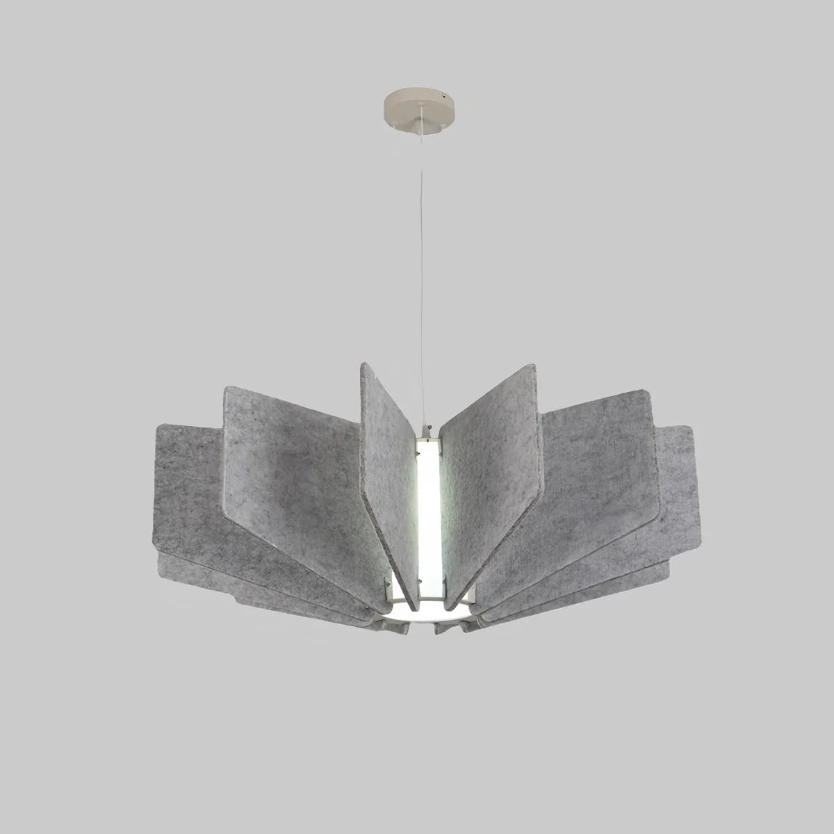 Wing Panel Acoustic Pendant Light for Living Room
