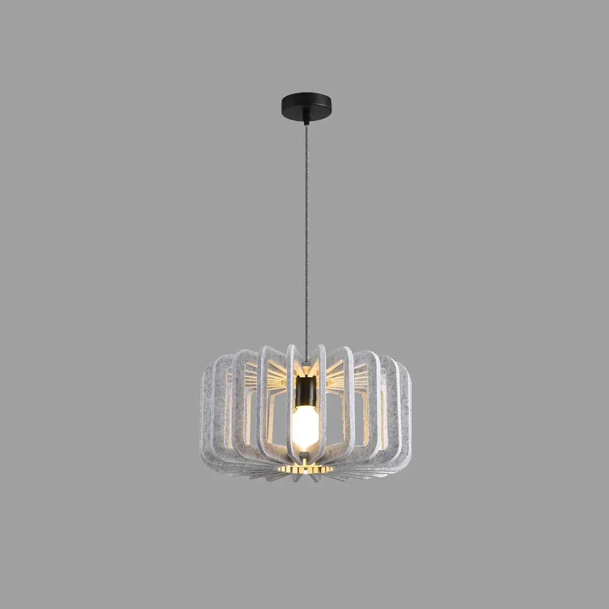 Column Shaped Birdcage Acoustic Pendant Light