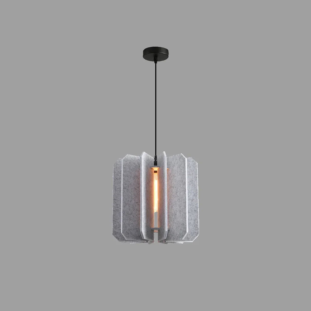 Rectangular Piece Acoustic Pendant Light