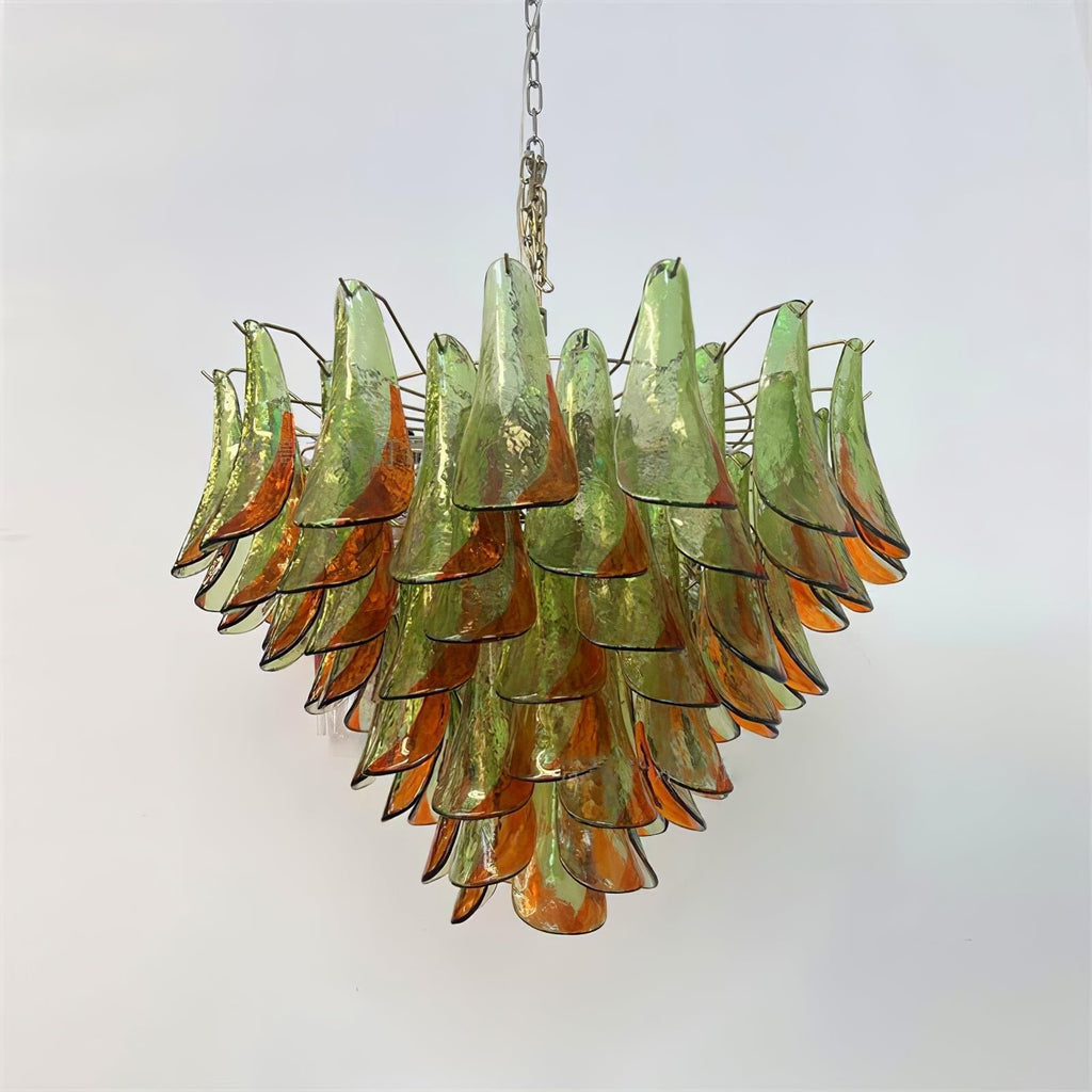 Emerald Flame Murano Glass Chandelier