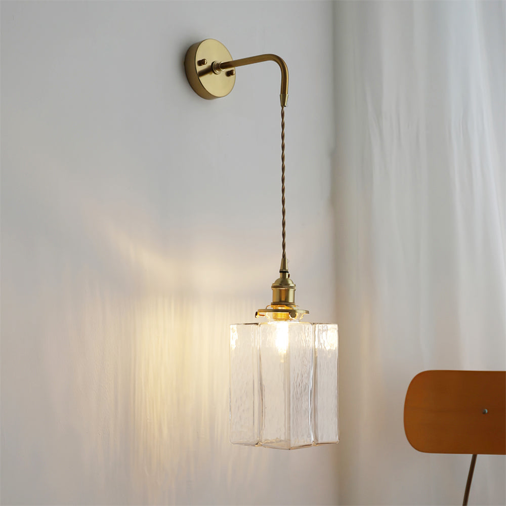 Jewel Glass Brass Wall Lamp