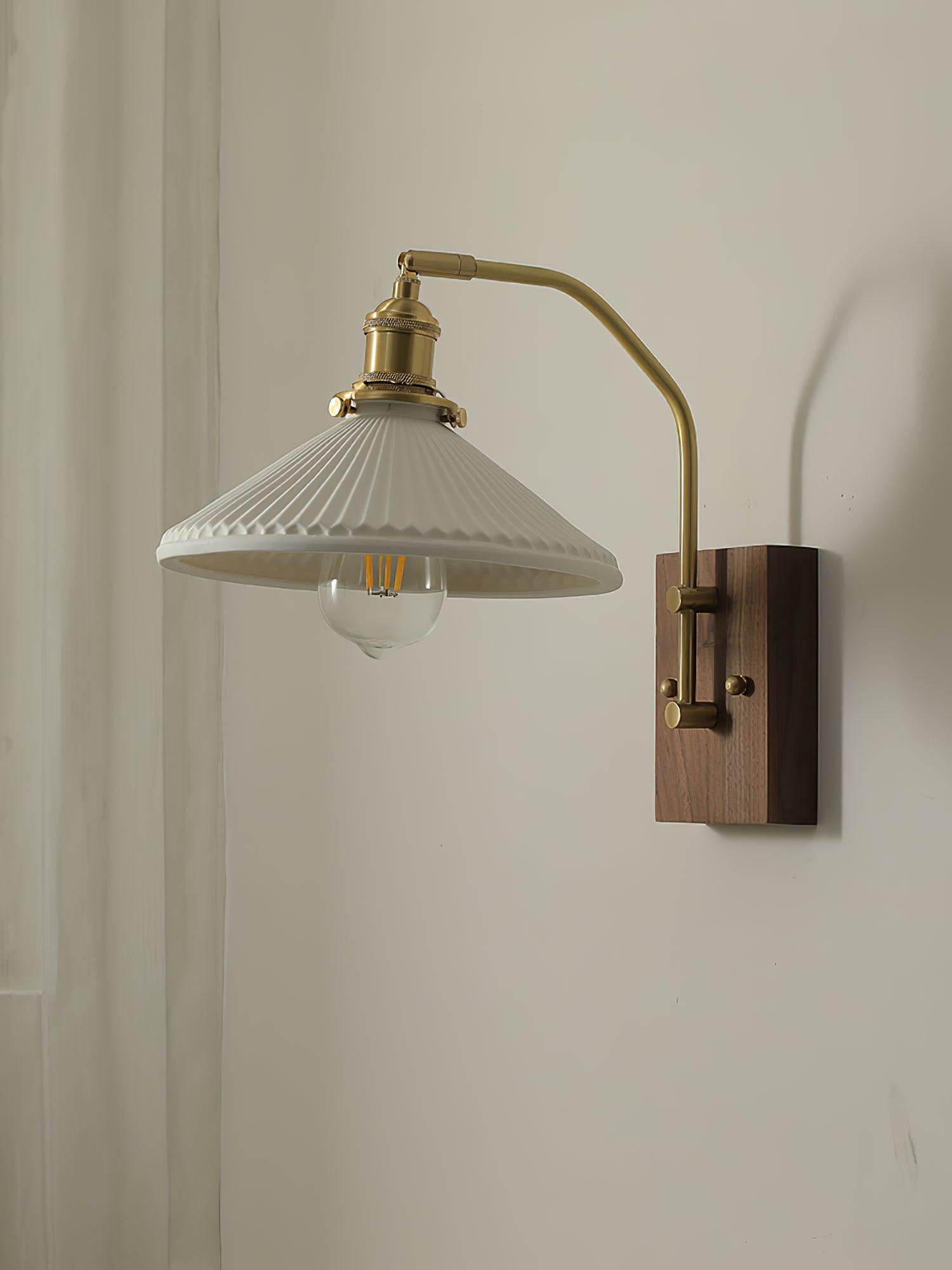 Laura Wood Wall Lamp