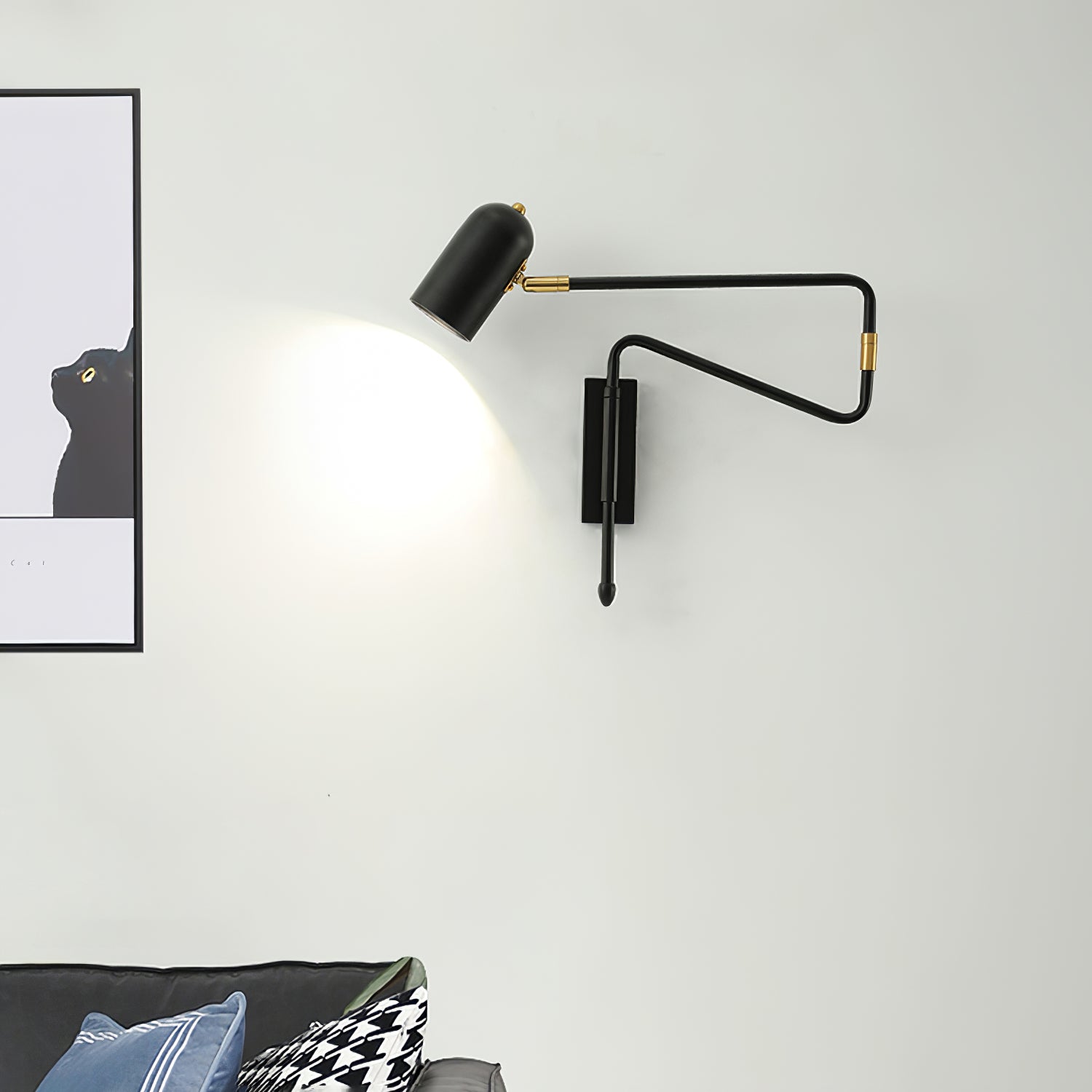 Long Arm Rotating Wall Lamp