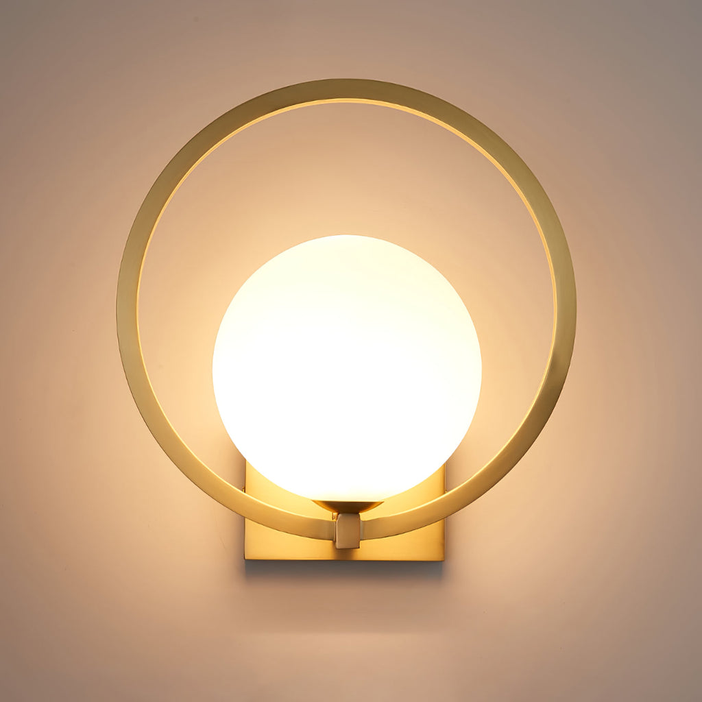 Lunar Brass Wall Light