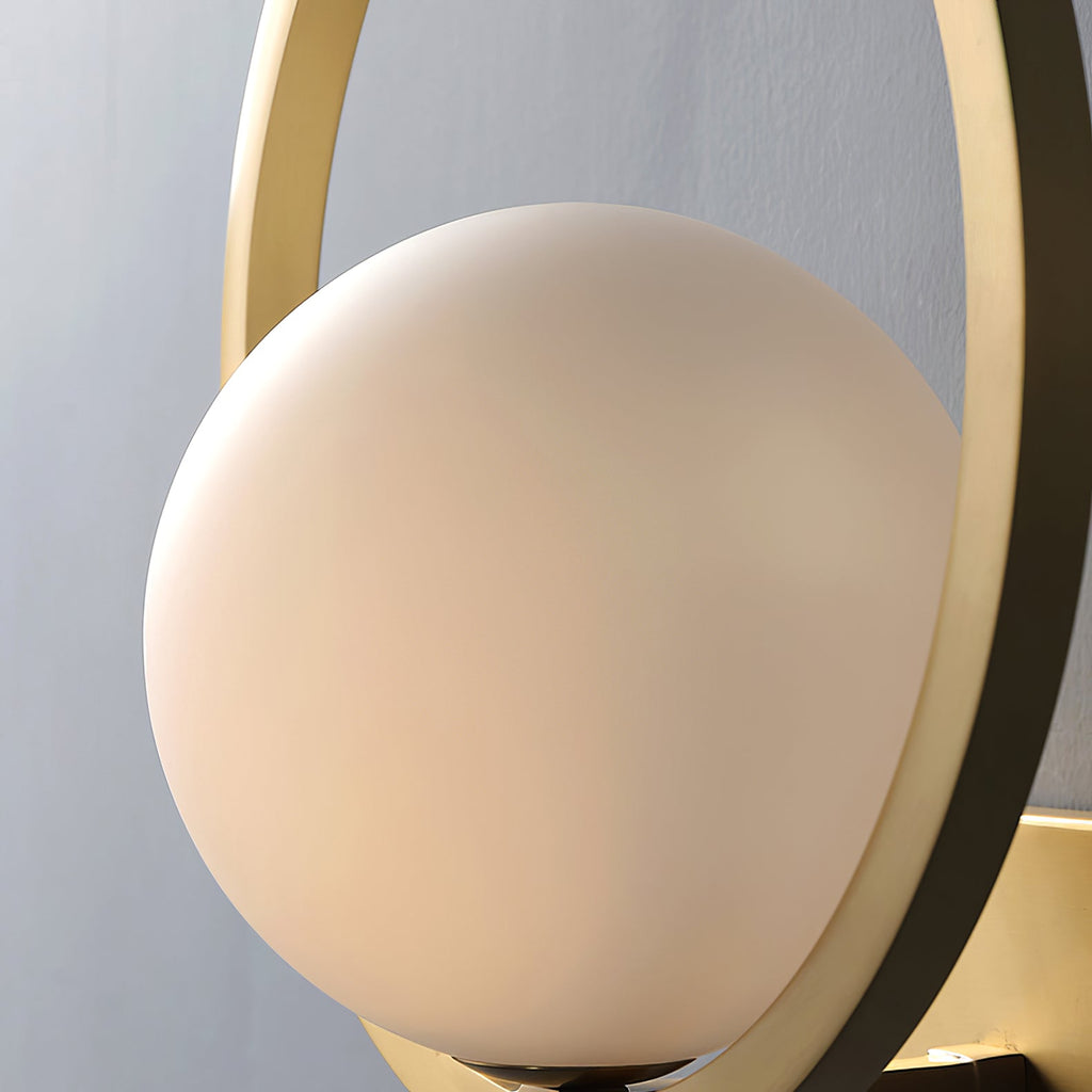 Lunar Brass Wall Light