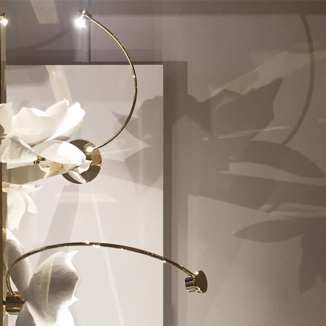 Lure Blossom LED Wall Sconce - Brass & Cotton Paper Flower