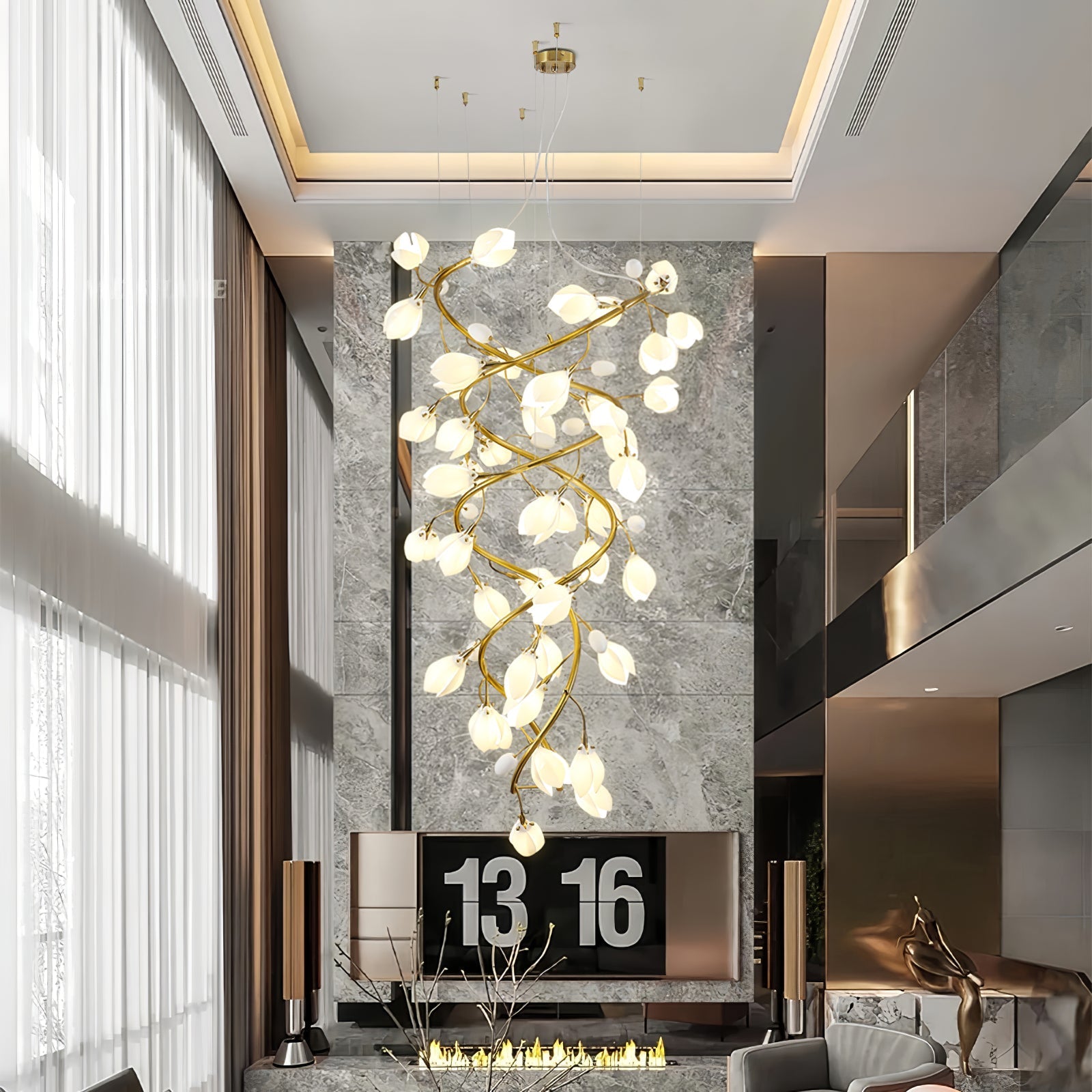 Lysandra Cascade Stairs Chandelier
