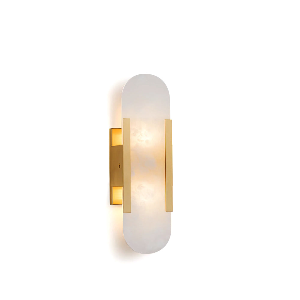 Geometric Harmony Alabaster Wall Lamp