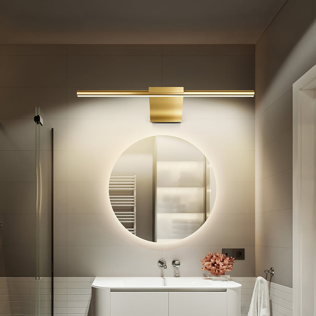 Metallic Streamlined Wall Light