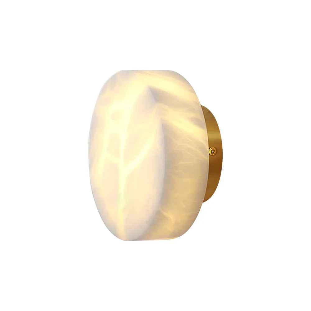 Domino A Cylindrical Alabaster Wall Light