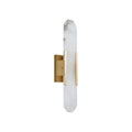 Modern Melange Elongated Alabaster Wall Lamp