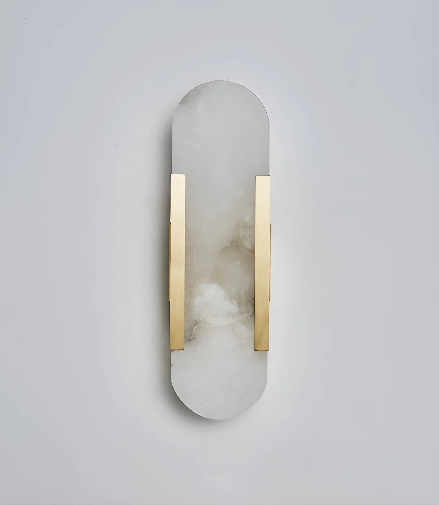 Modern Melange Elongated Alabaster Wall Lamp