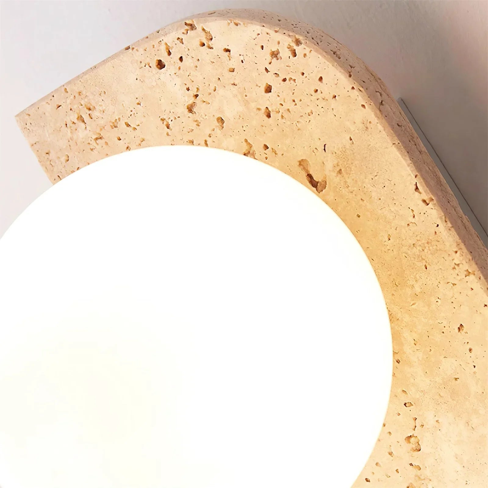 Neptune Travertine Wall Lamp