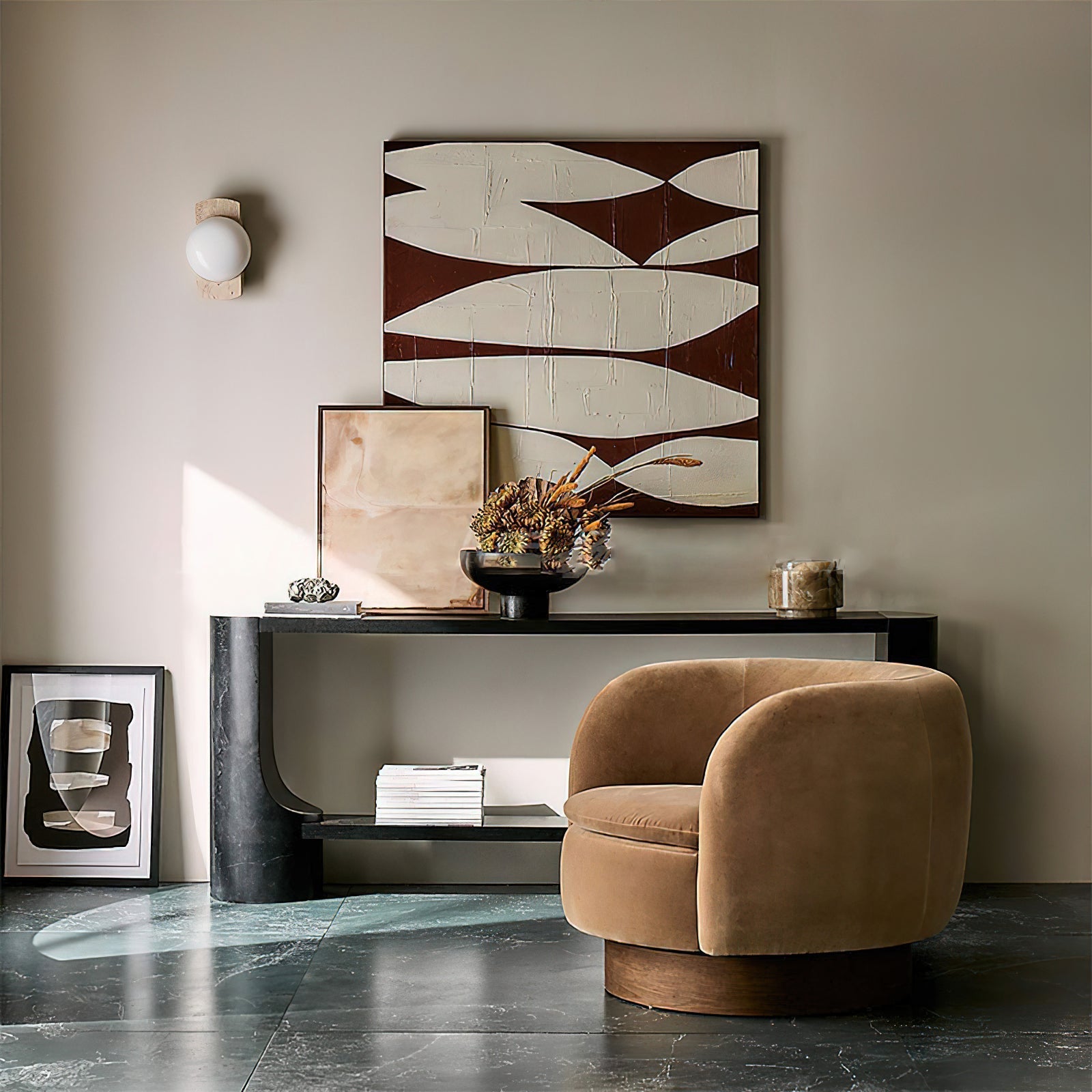 Neptune Marble Wall Lamp