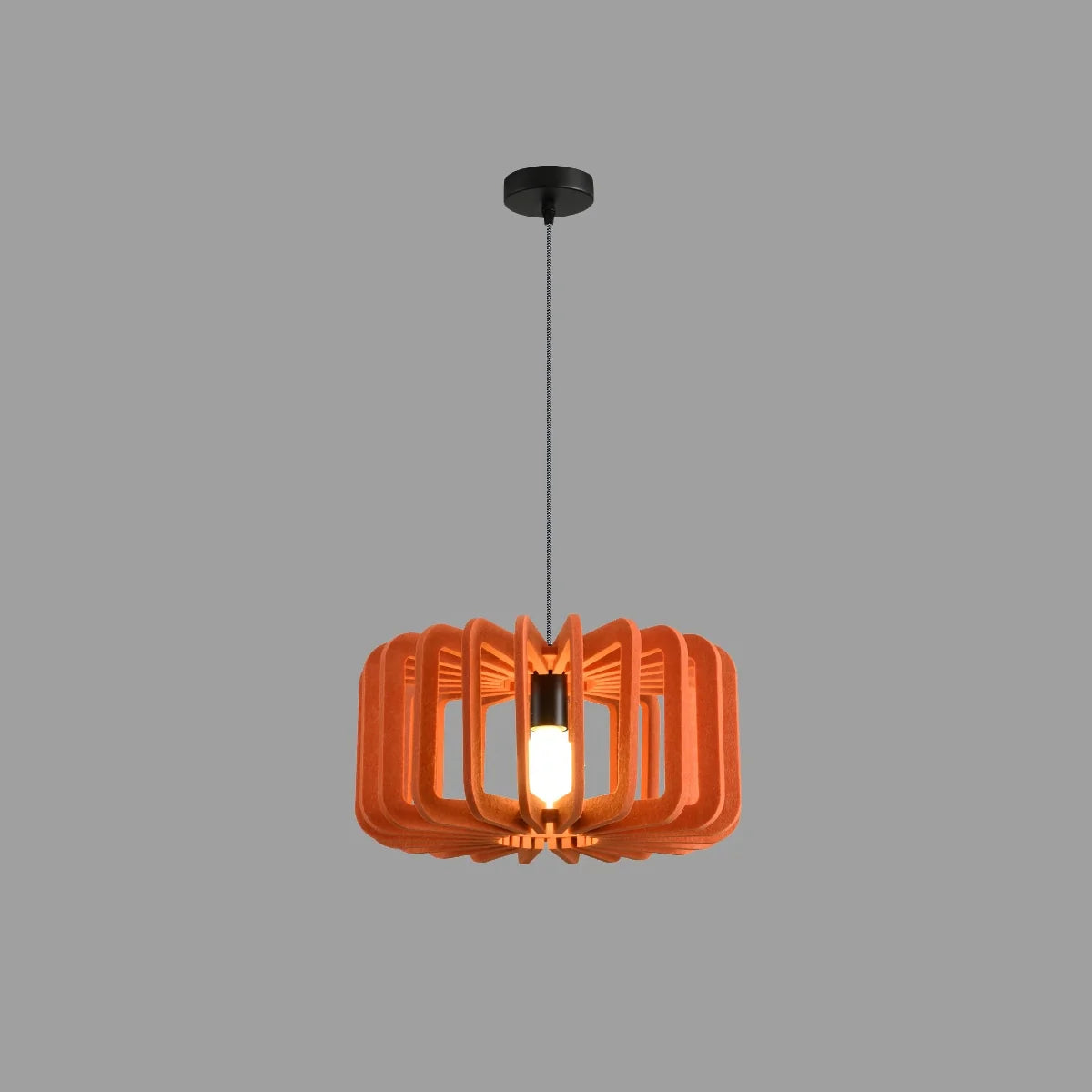 Column Shaped Birdcage Acoustic Pendant Light